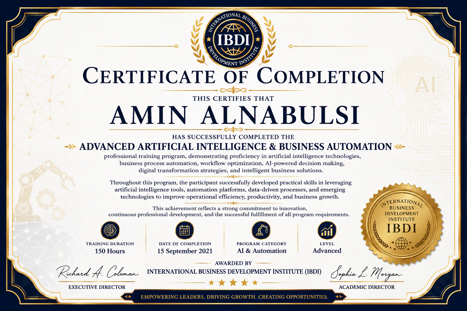 Sales Growth Certification