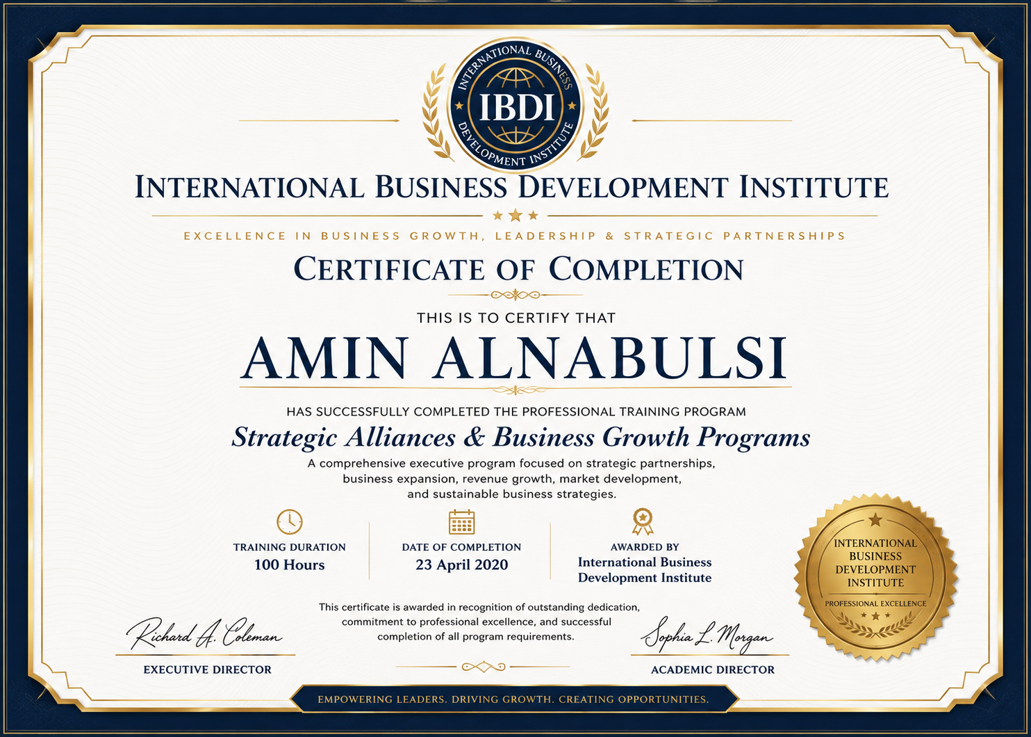 Business Strategy Certification
